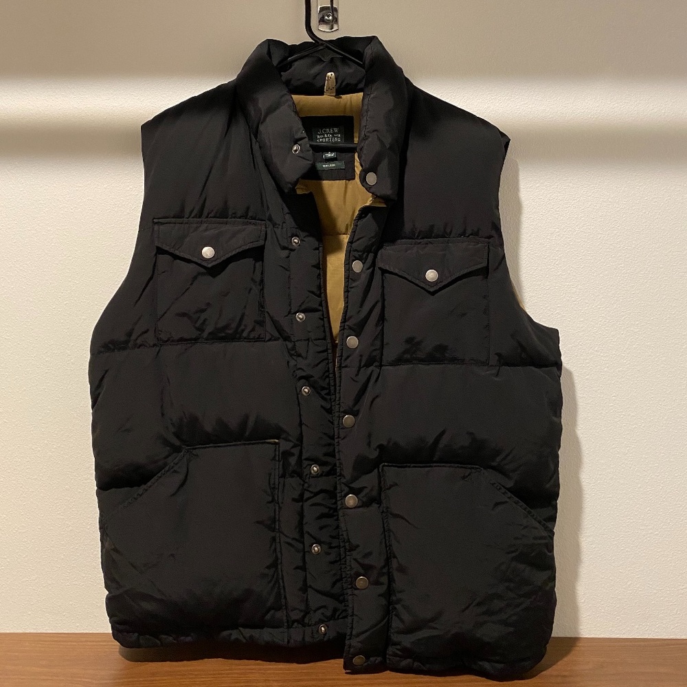 J. Crew Boulder Down Vest sz L